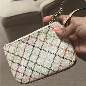 Coach Multicolor Plaid Women's wristlet